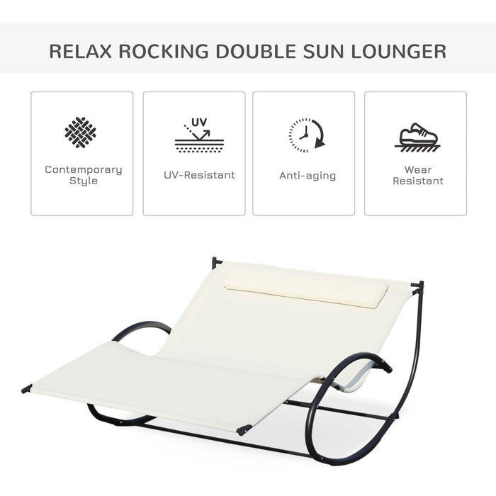 Two Person Rocking Sun Lounger