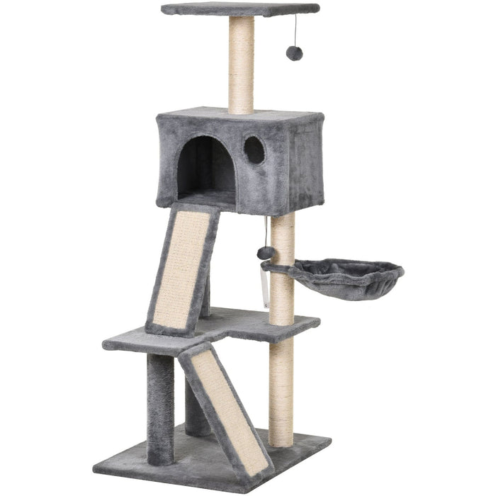 51" Cat Tree Tower, Condo, Scratching Posts, Ladders, Toys