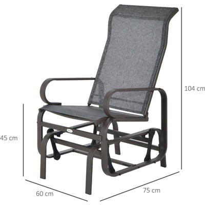Outdoor Glider Chair Outsunny