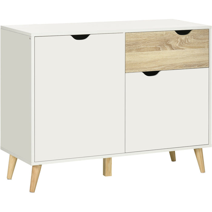 White Free Standing Sideboard With Drawer