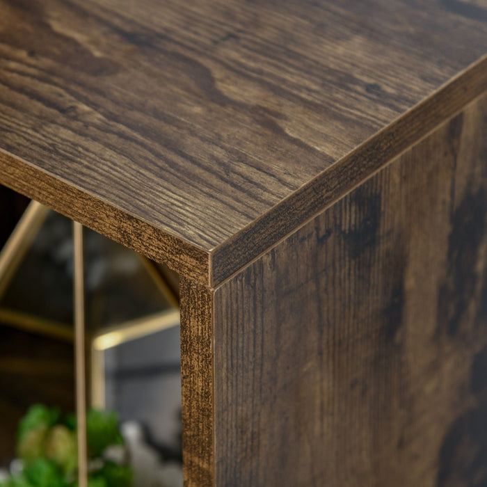 Rustic Brown 6 Cube Bookcase