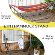 Foldable Hammock Stand, 120kg, Black Outsunny