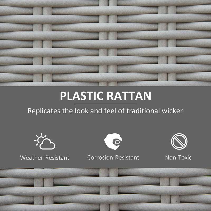 Reclining Rattan Garden Chairs With Drinks Cooler Table