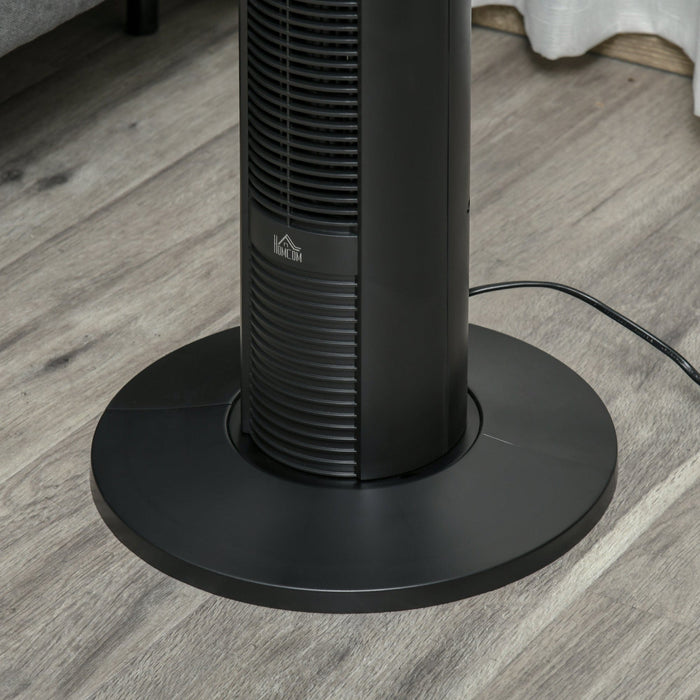 38" Slim Oscillating Tower Fan, 3 Speed, Remote, 12h Timer