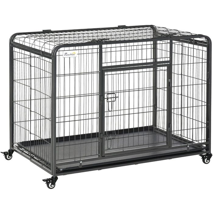 Foldable Heavy Duty Kennel with Double Doors