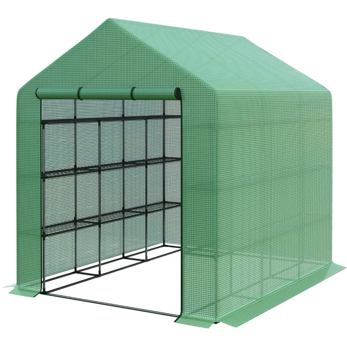 Walk In Greenhouse, Removable Cover, 244x180x210cm