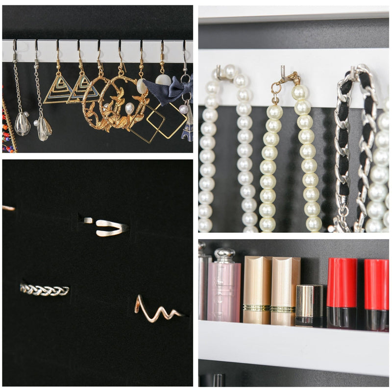LED Mirrored Jewellery Cabinet