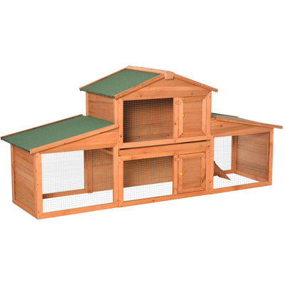 Deluxe Large Outdoor Rabbit Cage Pawhut