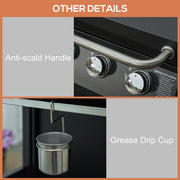 Image of a 3 burner gas bbq trolley 