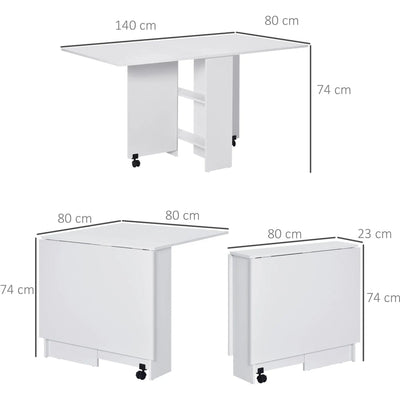 Drop Leaf Table For Small Spaces Homcom