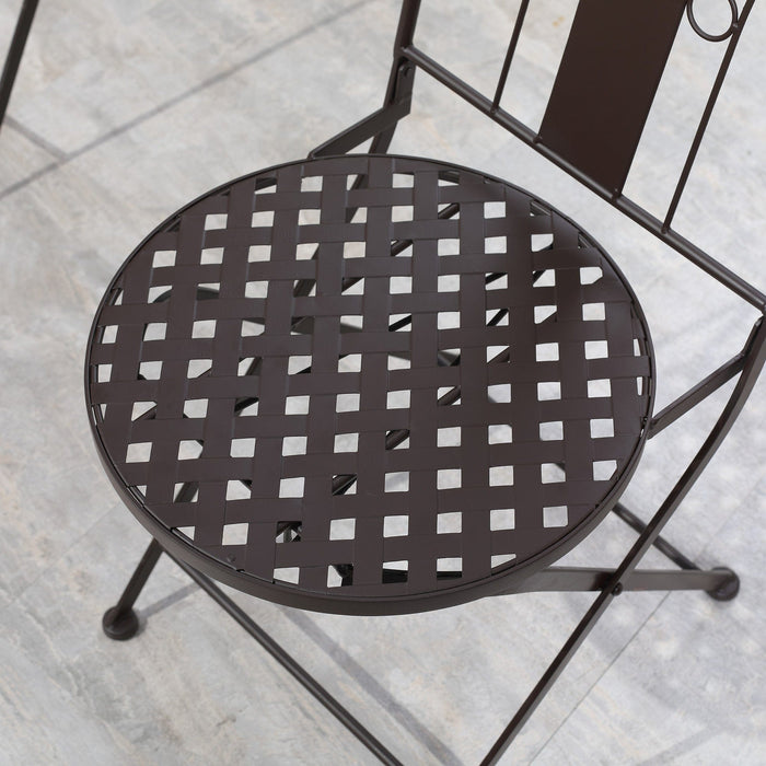 Folding Mosaic Patio Bistro Set