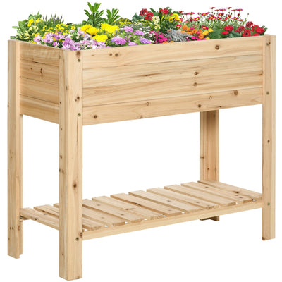 Raised Garden Boxes With Legs Outsunny