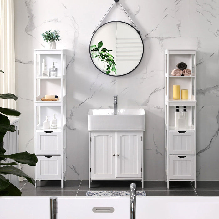 Vasagle Tall Bathroom Cabinet, White