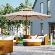 Pagoda Style Large Patio Parasol Outsunny