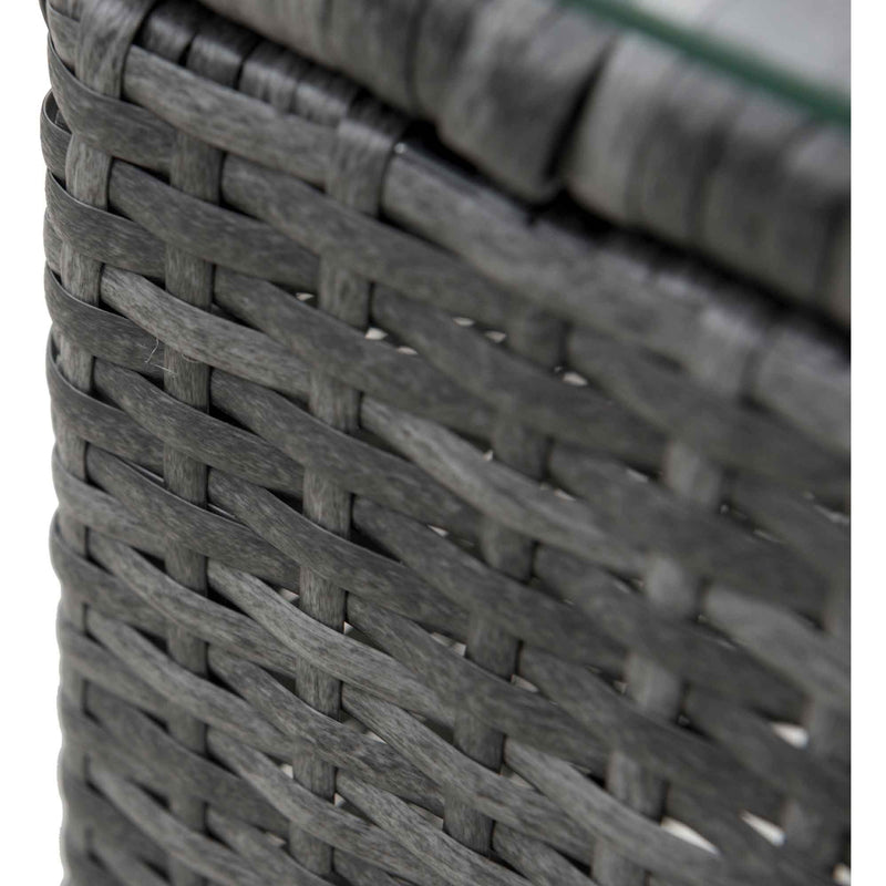 2 Seater Rattan Bistro Set with Cover