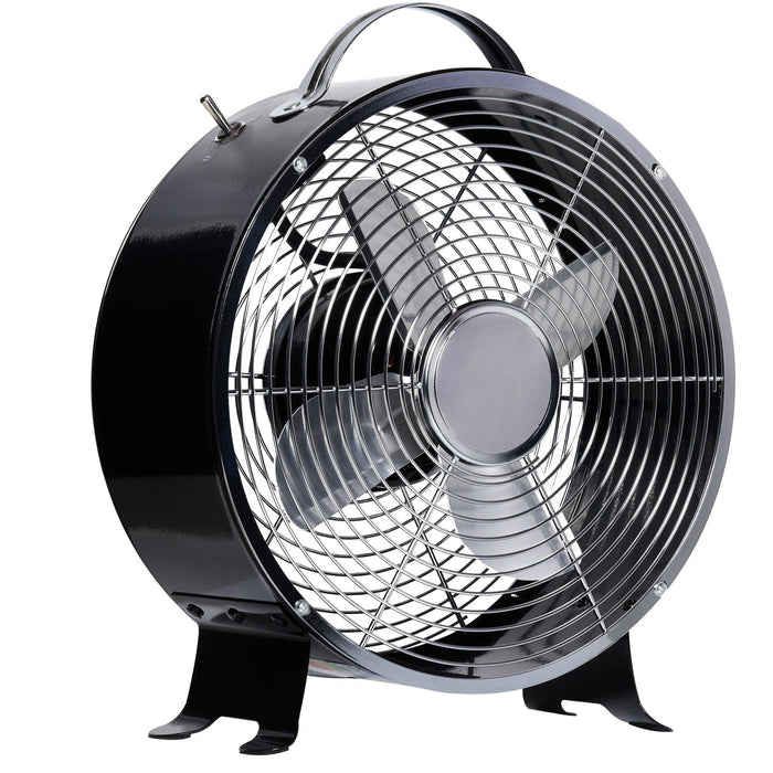 Black 26cm 2-Speed Electric Desk Fan