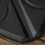 Set of 4 Cantilever Parasol Base Weights — Water or Sand Fill, HDPE, Black Outsunny
