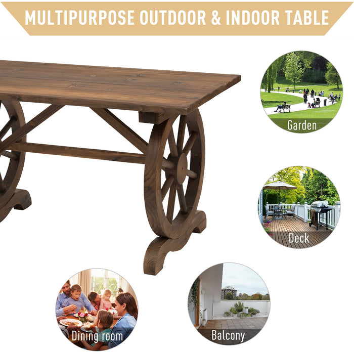 Wooden Outdoor Dining Table