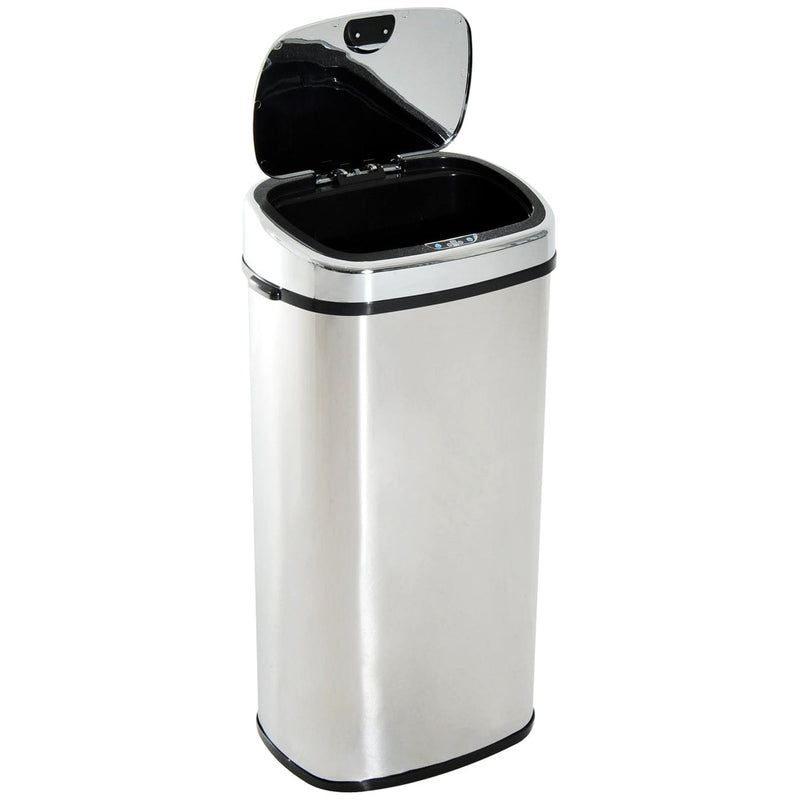 68L Silver Sensor Lid Kitchen Bin