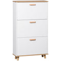 HOMCOM Slim Shoe Cabinet for Hallway Homcom