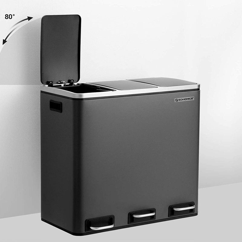 3 Compartment Kitchen Bin by Songmics