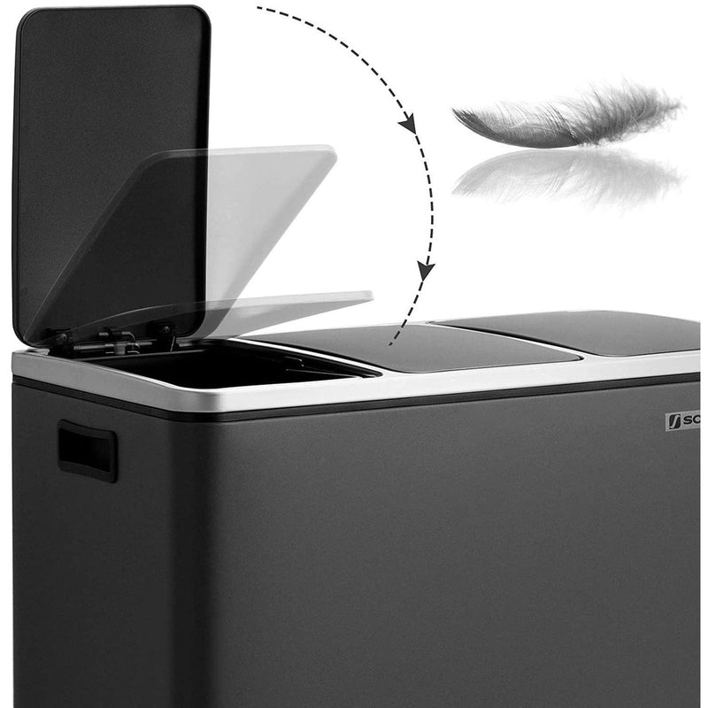 3 Compartment Kitchen Bin by Songmics