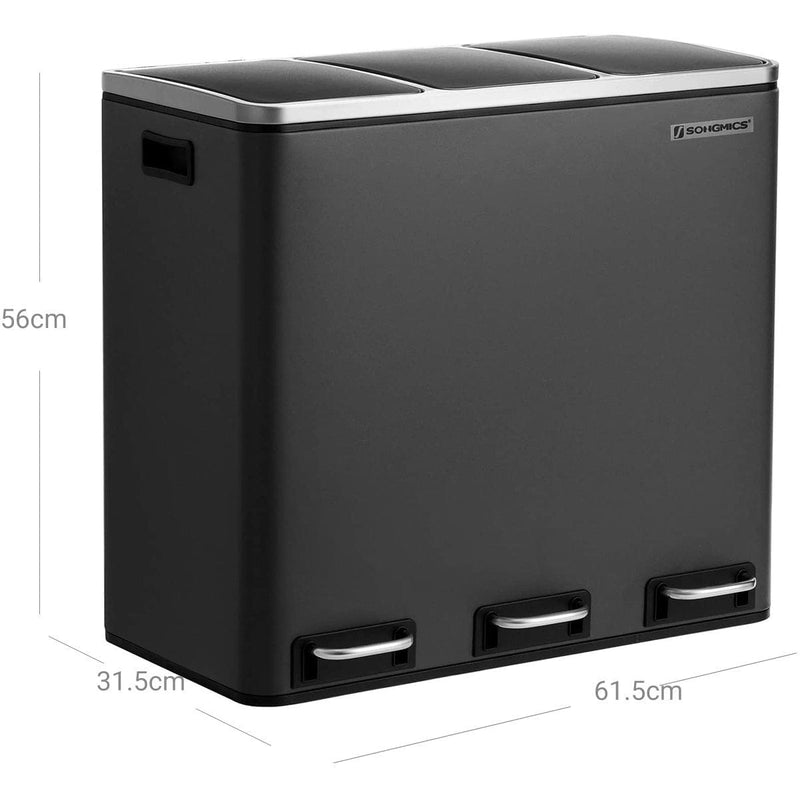 3 Compartment Kitchen Bin by Songmics