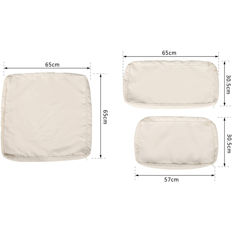 14pc Rattan Sofa Cushion Cover Replacement, Beige