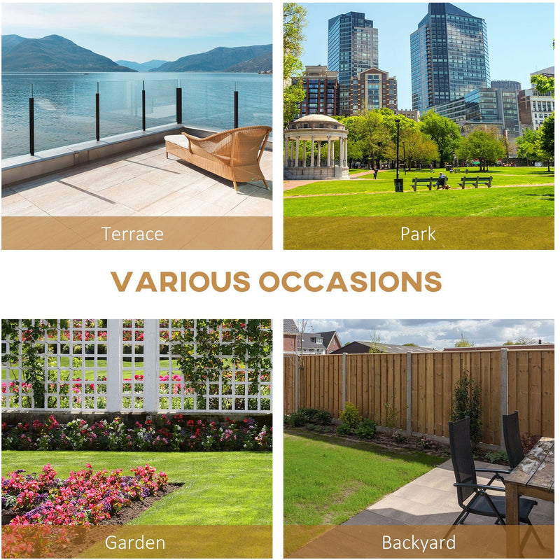 Outsunny 2 Seater Wooden Garden Bench With Storage