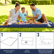 Outsunny PVC Self-Inflating 2/3Person Camping Sleeping Mattress Green Outsunny