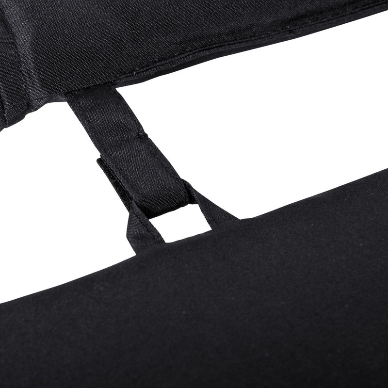 Black Sun Lounger Replacement Cushion