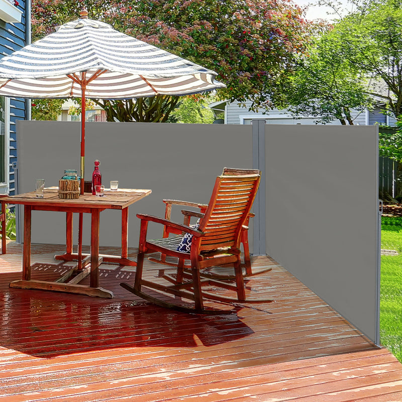 Double Pull Out Side Awning, 6 x 2m