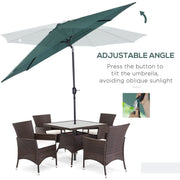 3m Tilting Garden Parasol with Crank Handle Outsunny