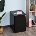 3 Drawer Steel Rolling File Cabinet, Fully Assembled Homcom