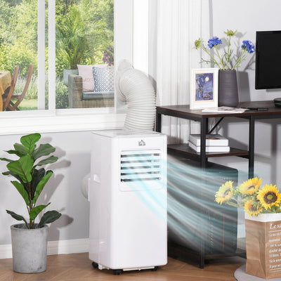 White 5000 BTU 4-in-1 Portable AC Homcom