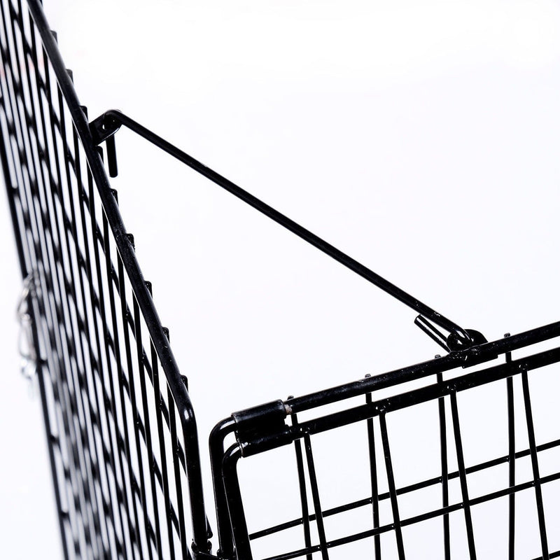 Extendable Fire Guard Screen, Black, W81.5 - 160x D44x H68cm