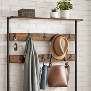 VASAGLE Industrial Coat Rack with Shoe Bench - for clutter free hallways
