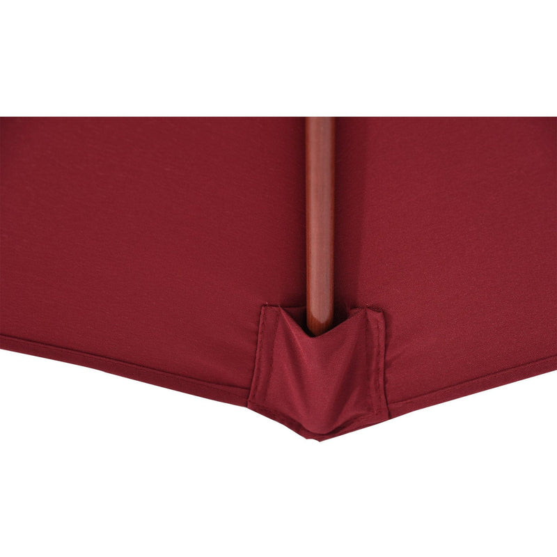 2.5m Wooden Garden Parasol - Top Vent