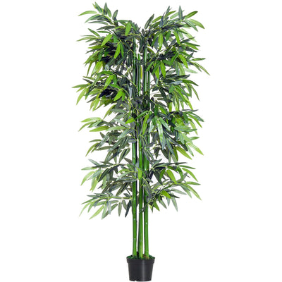 6ft Artificial Bamboo Tree, Greenery, Home/Office, Pot, 1.8M Homcom