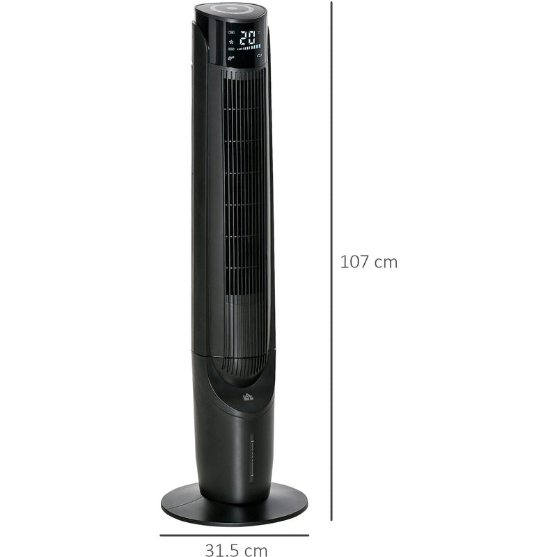 42" Oscillating Black Cooling Tower Fan Homcom
