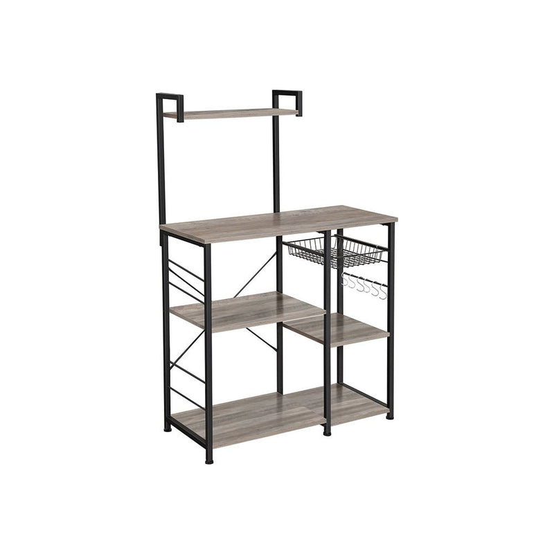 Vasagle Kitchen Storage Rack, Black and Greige