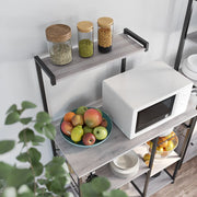 Vasagle Kitchen Storage Rack, Black and Greige