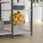 Vasagle Kitchen Storage Rack, Black and Greige