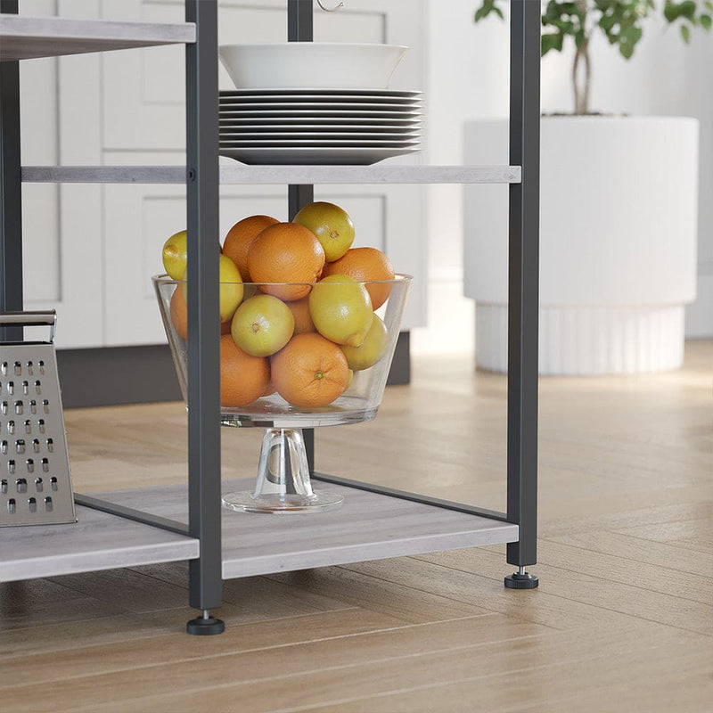 Vasagle Kitchen Storage Rack, Black and Greige