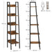 Vasagle 5-Tier Narrow Bookcase 