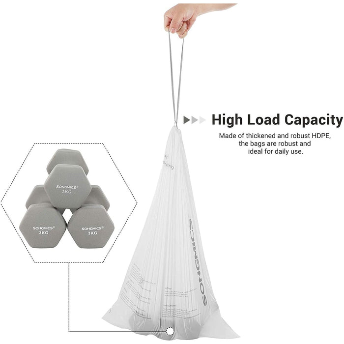 90L Drawstring Trash Bags 2 Pack