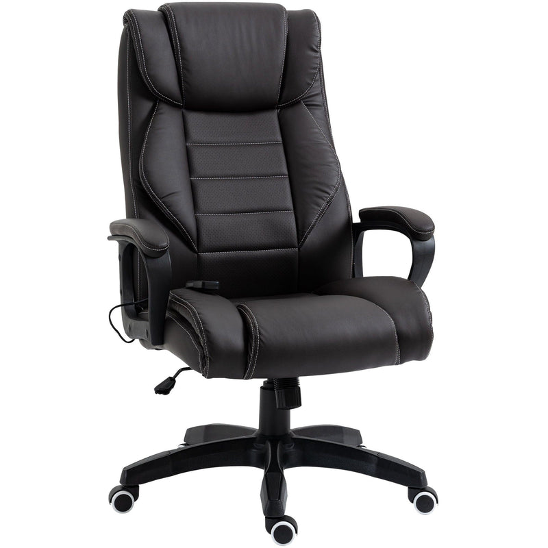 6 Point Vibrating Massage Office Chair, Swivel, Footrest