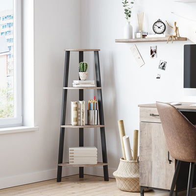 Vasagle Freestanding 4 Tier Corner Shelf Unit