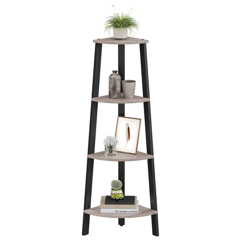 Vasagle Freestanding 4 Tier Corner Shelf Unit
