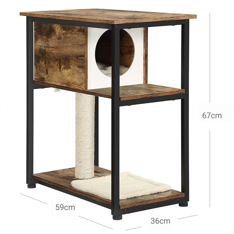 Industrial Cat House With Scratching Post by Feandrea